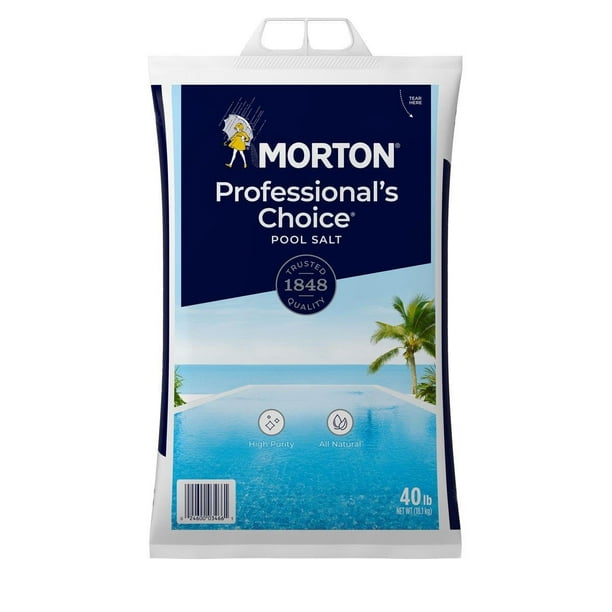 Sal de piscina Morton F134660000 Pro 18,1 kg de alta pureza