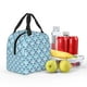 thumbnail image 5 of Easygdp Blue Fish Scale Texture Bolsa Térmica Premium - Tela Oxford Impermeable, Gran Capacidad, Bolsillo Frontal, Unisex para Trabajo, Escuela, Actividades al Aire Libre y Picnics, 5 of 8