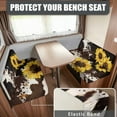 thumbnail image 2 of Uorisanigo RV Dinette Cushions Covers Seat Covers Camper Cushion Slipcover Replacement Couch Cushion Cover Sofa Seat Slipcovers Fit Most Travel Trailer Couch, Sunflower Brown Cow Print, 2 of 7