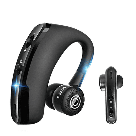 Business Bluetooth Headset Rotatable in Ear Earbud Wireless Headphones Voice Prompts Noise Cancelling Handsfree Earphone for iPhone 7 Plus 6 6s Samsung Andriod Smartphones