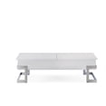 thumbnail image 2 of Bowery Hill Table Basse à Plateau Relevable en Blanc et Chrome, 2 of 6