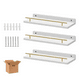 thumbnail image 1 of Repisas Flotantes  Belug Madera Estantes 3pcs Blanco, 1 of 5