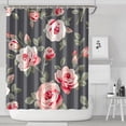 thumbnail image 2 of Waterproof Pioneer Shower Curtain 84x72 Inch Polyester Unique Colorful Floral Shower Curtain for Bathroom Hotel Home Decor with 12 Plastic Hooks, 2 of 5