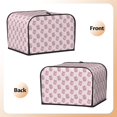 thumbnail image 2 of KLL Pink Disco Ball Print 4 Slice Toaster Dust Covers Kitchen Small Appliance Cover with 2 Pockets,Can hold Jam Spreader Knife & Toaster Tongs (12.4 x 10.6 x 8.2), 2 of 6
