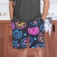 thumbnail image 7 of Men’s Sleep Shorts Relaxed Fit Lounge Pants with Pockets Mens Pajama Loungewear Home Wear Comfort Cartoon Smiling Faces XX-Large, 7 of 7