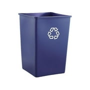 Rubbermaid Commercial, RCP395873BLU, Untouchable Square Recycling Container, 1 Each, Blue