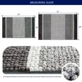 thumbnail image 4 of Subrtex Bathroom Rugs Chenille Plush Bath Mat Water Absorbent,16"x24", Gray, 4 of 7