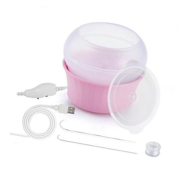 Máquina eléctrica para hacer cuentas, pulseras, cuenco para cuentas USB, herramientas para ensartar Rosa