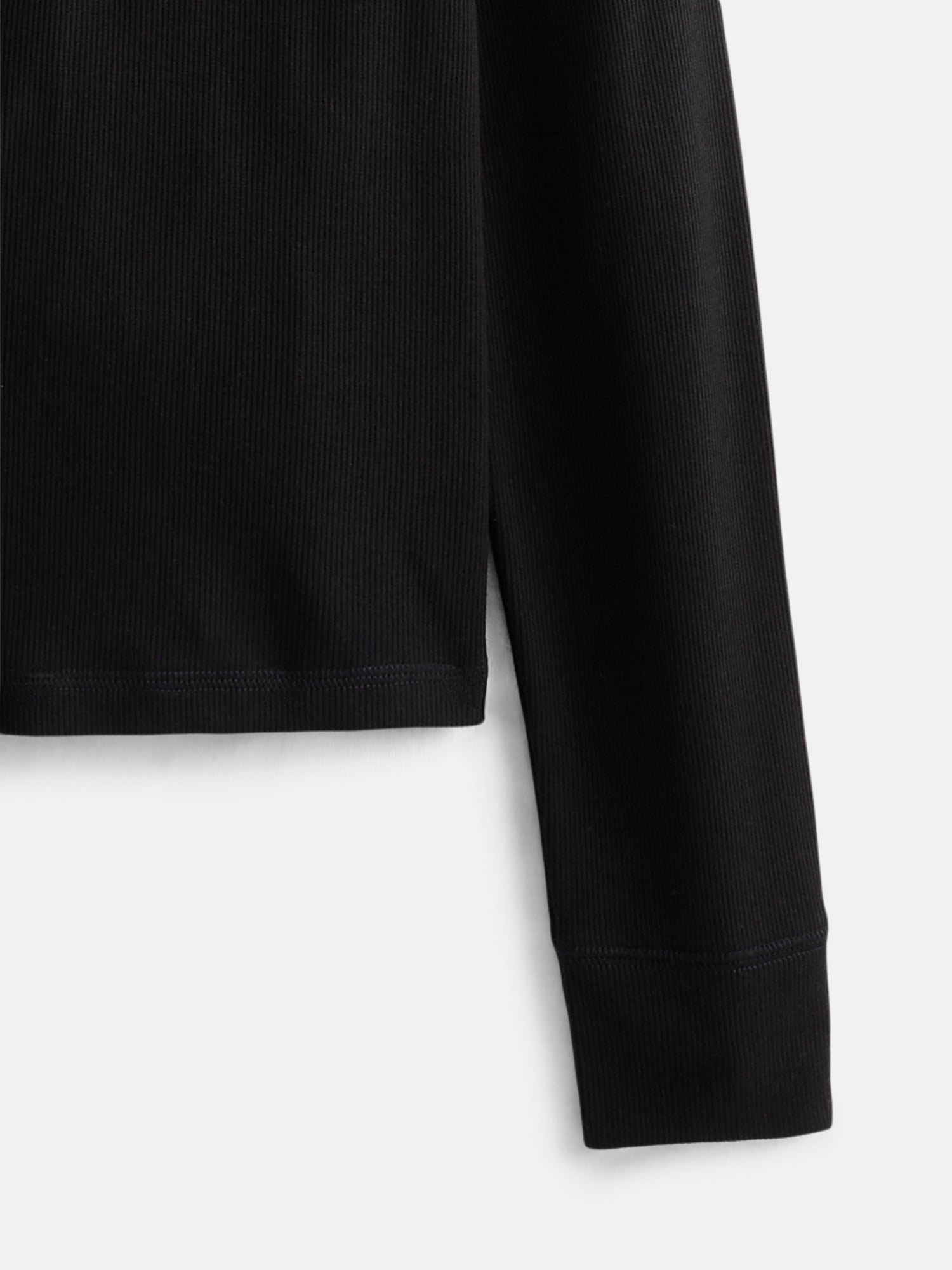 Weekend Academy Girls Ribbed Henley Top with Long Sleeves, Sizes 4-18