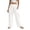 White*, variant on RUTAYY Women's Pants High Waist with Pocket Solid Color Casual Everyday Wear Breathable Loose Fit Chic Travel Trousers