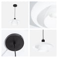 thumbnail image 5 of Lámpara colgante LámparaYa estilo moderno acabado negro mate 1 luz E27 40 W, 5 of 5