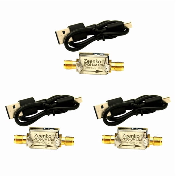 3X UM Series Low Noise Amplifier USB Type-C Interface 20dB High Gain LNA Power Preamplifier Module ZK06-UM