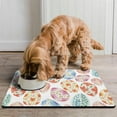 thumbnail image 2 of Dog Feeding Mat, Dog Mat for Food and Water, Pet Dog Cat Bowl Mat, Anti-Slip Reusable Cat Feeding Mat with Happy Easter Watercolor Eggs,16inx24in, 2 of 7