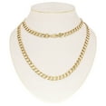 thumbnail image 4 of Men's Italian 10k Yellow Gold Curb Cuban Chain Necklace 24" 9mm 51.4 grams - 24", 4 of 5