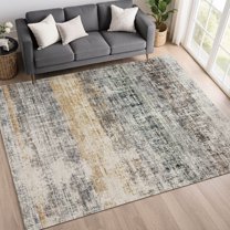 Addison Rugs Chantille Indoor/Outdoor Transitional Stripes Gray Machine Washable Rectangle Rug, 10' x 14'