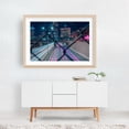 thumbnail image 6 of Boston Night Cityscape with Light Trails - Boston Massachusetts Photography City Skyline Neon Sign Nightlife Street Photography Modern Art Architecture Unframed Wall Art Print 32 x 48 inches, 6 of 7
