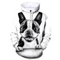 thumbnail image 3 of Sudadera con capucha con estampado 3D de bulldog francés para hombre, sudadera informal de manga larga a la moda, sudadera de calle, ropa de otoño para niños, 3 of 5