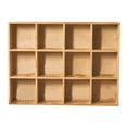 thumbnail image 1 of Action Figure Wooden Storage Shelf, Large Space  12 Grids Shadow Box Display Shelf Beautiful  for Study With Back Panel,Without Back Plate, 1 of 8