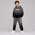 thumbnail image 2 of RUTAYY Boys 2 Piece Set City Graphic Long Sleeve Pullover Hoodie Jogger Pants Cozy Hooded Tracksuit Casual Everyday Wear, Dark Gray, 2 of 6