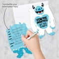 thumbnail image 2 of Big Dot of Happiness Yeti to Party - Shaped Fill-In Invites - Abominable Snowman Party or Birthday Party Invitation Cards with Envelopes - Set of 12, 2 of 7