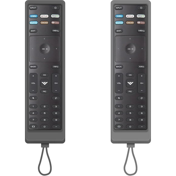 XiHAMA Replacement Compatible with Vizio Smart TV Remote, 2-Pack Cover & Remote for Vizio TV Remote Control Compatible for VIZIO All LED LCD HD 4K UHD HDR Smart TV
