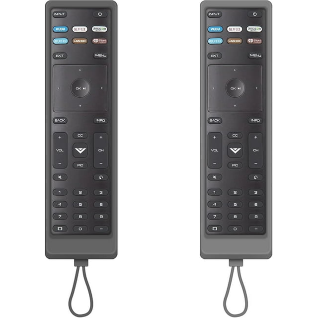 XiHAMA Replacement Compatible with Vizio Smart TV Remote, 2-Pack Cover & Remote for Vizio TV Remote Control Compatible for VIZIO All LED LCD HD 4K UHD HDR Smart TV