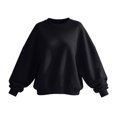 thumbnail image 6 of TGSLY Women's Batwing Long Sleeve Sweatshirt Lightweight Crew Neck Drop Shoulder Fall Tops Relaxed Casual Solid Color Workout Pullovers M, 6 of 7