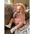 thumbnail image 2 of Ensemble 2 Pcs pour Bébé Fille, Barboteuse Sans Manches, Robe et Chapeau, 2 of 8