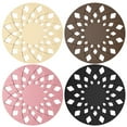 thumbnail image 5 of Ludlz Silicone Pot Mat Hollow High Temperature Resistant Dishwasher Safe Non-slip Heat Insulation Round Cup Dish Holder Table Placemat Kitchen Supplies, 5 of 8