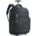 thumbnail image 1 of Mochila Rolling Ponhog de 30 litros con ruedas para portátil de 15,6 pulgadas, negra, 1 of 7