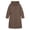 Khaki, variant on Purcolt Womens Quilted Hooded Puffer Jackets Dressy Casual Drawstring Waist Winter Thermal Coats Windproof Waterproof Mid-Length Outerwear with Pockets