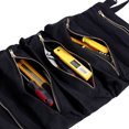thumbnail image 3 of Multi-Purpose Hanging Tool Super Storage Case Roll Up Pouch Black Bag Zipper Carrier Tote, 3 of 8