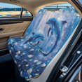 thumbnail image 2 of KUIFORTI Beach Towel Seat Cover for Car - Blue Dolphin Back Seat Cover for Carseat - Lightweight & Quick-Drying Rear Seat Protector, Universal Size, 2 of 7