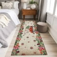 thumbnail image 4 of Runner Rugs 2x6 Ft, Red Christmas Non Slip Area Rugs for Kitchen Bedroom Entryway, Truck Xmas Tree Snowflake Winter Vintage Washable Carpet Runner Rug Floor Mats for Bedroom Home Decor, 4 of 9
