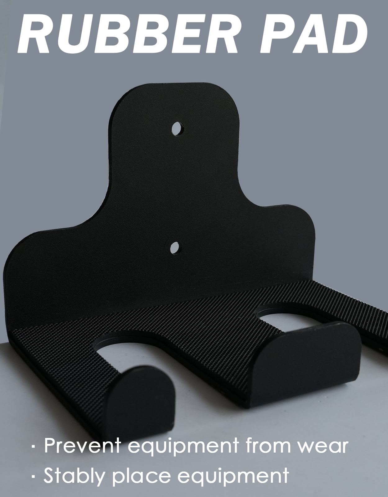 Fitarc Barbell Holder Wall Mount 3 Hook, Home Gym Storage, Weight Wall Holders for 33mm Bar