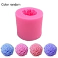 thumbnail image 1 of Color Random 3D Rose Flower Ball Fondant Mould Cake Decorating Fondant Silicone Mold Maker Baking Tool, 1 of 10