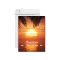Koyal Wholesale Jumbo Sympathy Card with Envelope, Sometimes There Are No Words, 8.5" x 11", 1-Pk