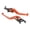 1orange, variant on Motorcycle Brake Lever with Ergonomic Grip for Improved Safety Aluminum Construction