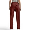 thumbnail image 4 of WAYUTE Women High Waist Straight Leg Cargo Pants Button Zip Front Patch Pockets Ankle Length Casual Chino Trousers Outdoor,,2XL, 4 of 5