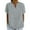Gray, variant on Seductiva Women's Dress Shirts Long Sleeve Women Women's Fashionable Casual V Neck Short Sleeve Cotton and Linen Top Shirt Wrinkle-Free Solid Work Blouse Loose Tees
