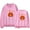 Pink, variant on Liniker CAJU Euro Tour 2025 Merch Long Sleeve Crewneck Sweatshirt For Men/Women Unsiex Fashion Streetwear