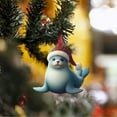 thumbnail image 4 of Christmas Ornament Double Printing Acrylic 2D Pet Ornaments Christmas Tree Decor Xmas Ornament for Family Kids Friends/ Small Animal Seal Pendant, 4 of 5