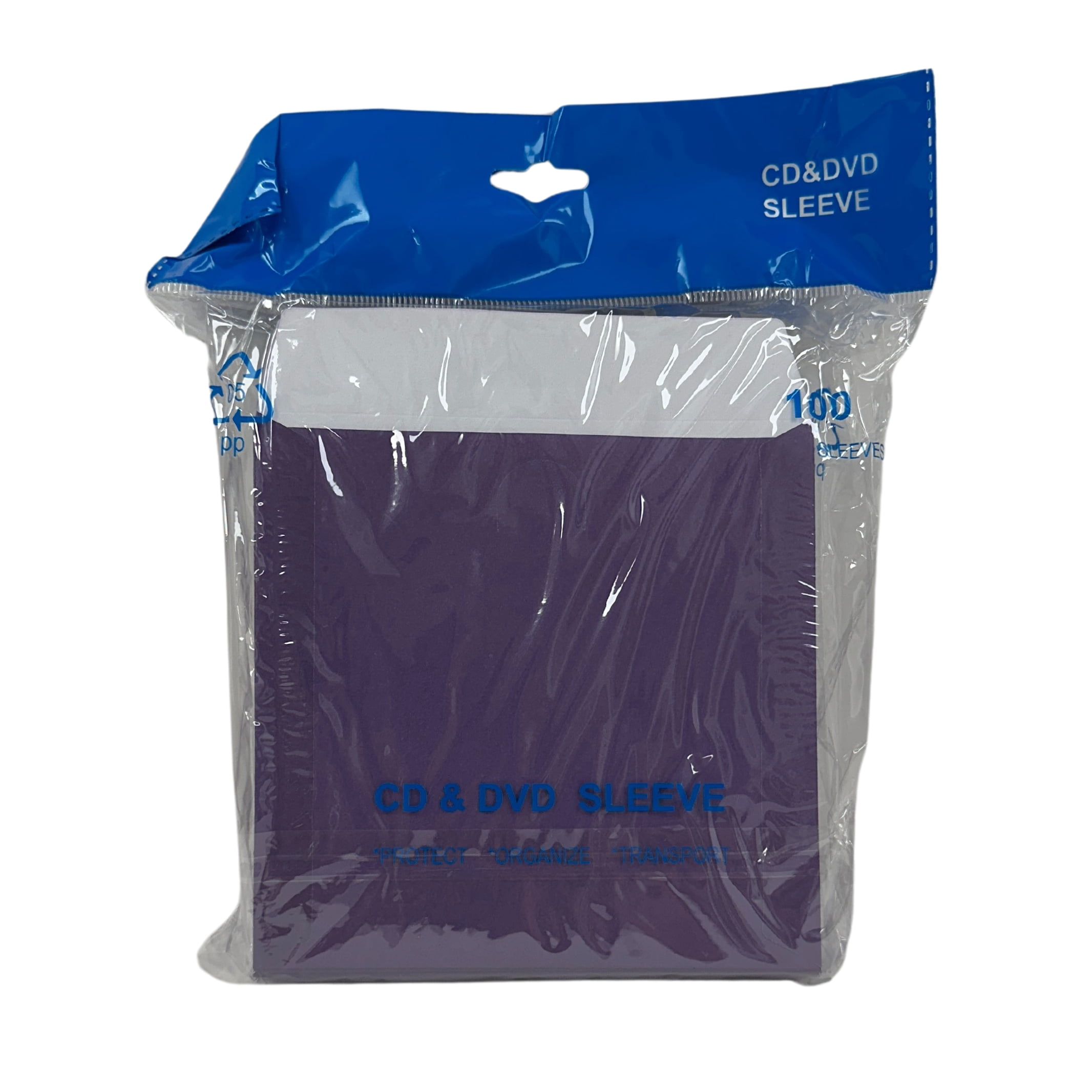 CheckOutStore 300 Purple Color Paper CD Sleeves with Window & Flap