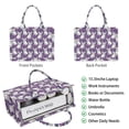 thumbnail image 2 of Large Capacity Tote Bag,Purple French Bulldog Handbag Fashion Luxury Tote Bag,15.7"x13"x 5.1" Inches,Laptop Compatible, 2 of 6