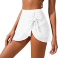 thumbnail image 4 of Gamivast Womens Swimwear Cover Ups High Waisted Mesh Sheer Swim Skirt with Side Dstring Ruched Coverup for Summer Beach Pool Party Resort Wear Outfits, 4 of 7