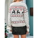 thumbnail image 4 of Suéter de Cuello Redondo y Larga para Mujer, Estilo Navideño, Informal, para Fiestas M, 4 of 8