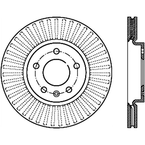 CENTRIC PARTS - BRAKE ROTOR Fits select: 2018-2019 CHEVROLET EQUINOX, 2014-2015 CHEVROLET CRUZE