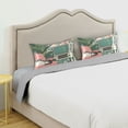 thumbnail image 3 of Yayeee Pillowcase Standard Size Set of 2 Satin Wrinkle Resistant Pillow Case, Pink and White Cat, 3 of 7
