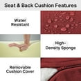 thumbnail image 4 of Opohoro Outdoor Deep Seat Cushion Set, 24"x24"x6", Water Resistant & UV Resistant Comfortable Furniture Cushions for Patio Chair, Sofa, Loveseat, 4 of 12