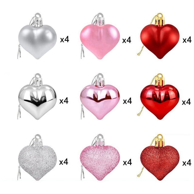 36 adornos navideños para árbol de Navidad, colgantes para fiestas en casa